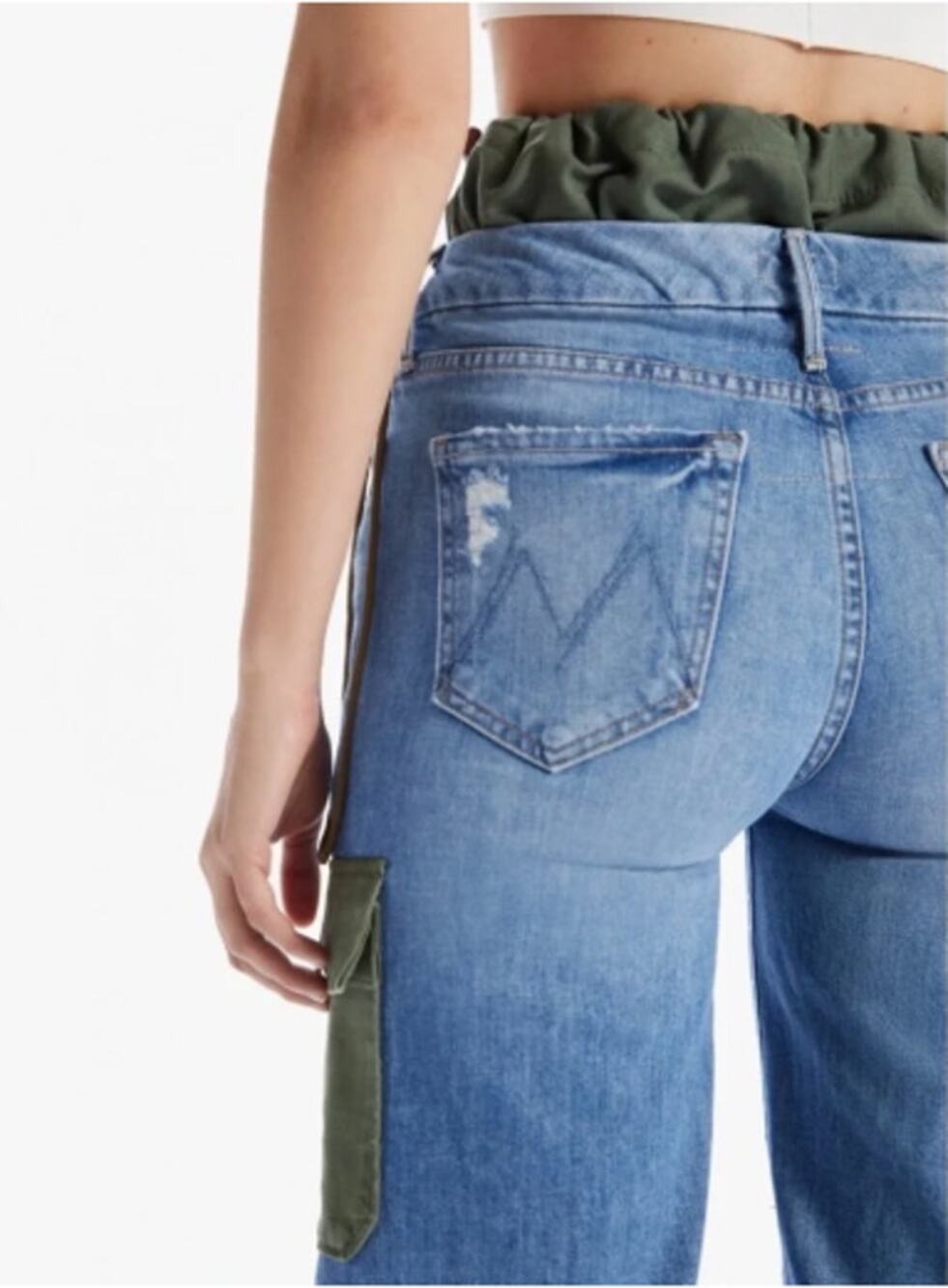 NEW LIMITED EDITION! MOTHER Denim Balloon Drawstring Jeans -Pieces Of What 26